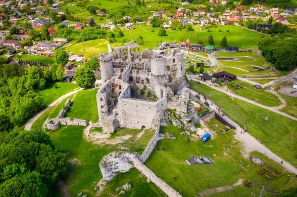 Ruinerna Slottet Ogrodzieniec Den Sydcentrala Delen Polen — Stockfoto