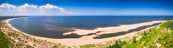 Panorama Över Östersjön Stranden Sobieszewo Sommaren Polen — Stockfoto