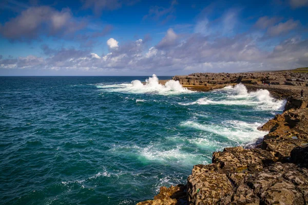 克莱尔县Doolin的岩石海岸线 爱尔兰 — 图库照片