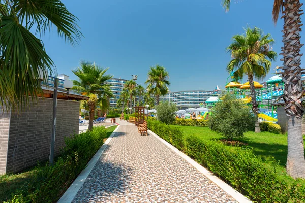 Turker Turkey July 2021 Pool Area Eftalia Ocean Hotel Alanya — Stock Photo, Image