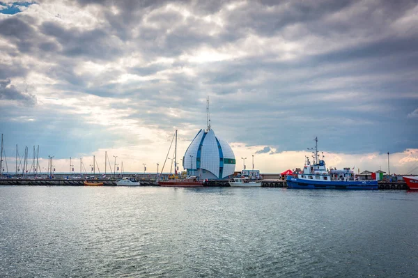 Hel Pologne Juillet 2021 Port Hel Petite Ville Pêcheurs Mer — Photo