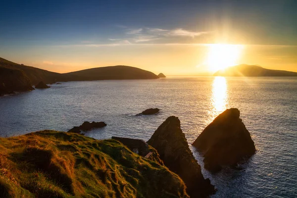 Piękna Sceneria Wybrzeża Oceanu Atlantyckiego Półwyspie Dingle Hrabstwo Kerry Irlandia — Zdjęcie stockowe