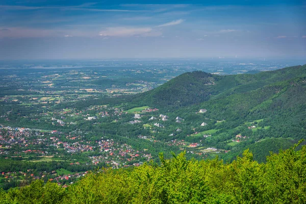 Hermoso Paisaje Silesia Beskids Czantoria Wielka Montaña Polonia — Foto de Stock