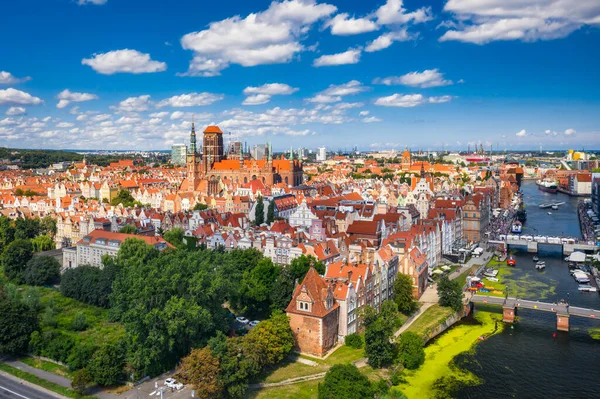 Beautiful Architecture Main City Gdansk Summer Poland — Stock Photo, Image