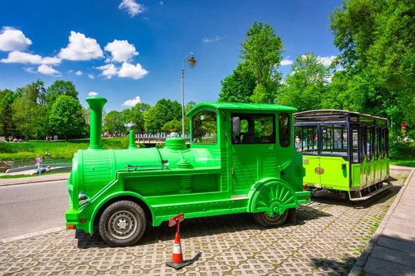 Ustron Polen Juni 2021 Touristenzug Der Stadt Ustron Auf Den — Stockfoto