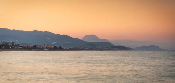 Belo Nascer Sol Costa Alanya Turquia — Fotografia de Stock