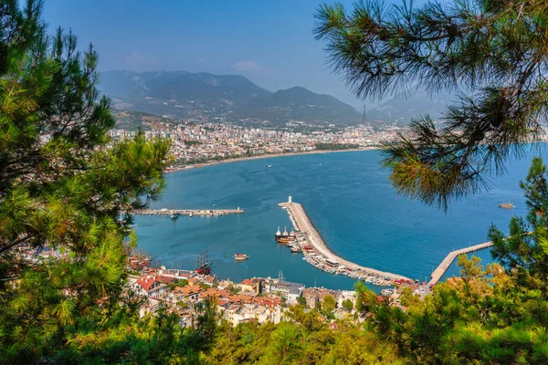 Paisagem Cidade Alanya Junto Mar Mediterrâneo Turquia — Fotografia de Stock