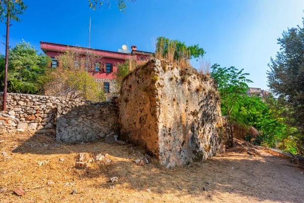 Beau Château Sur Colline Ville Alanya Bord Mer Méditerranée Turquie — Photo