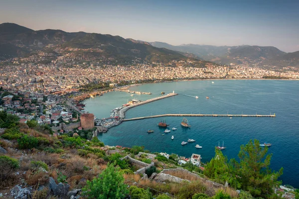 Stadslandskap Alanya Vid Medelhavet Turkiet — Stockfoto