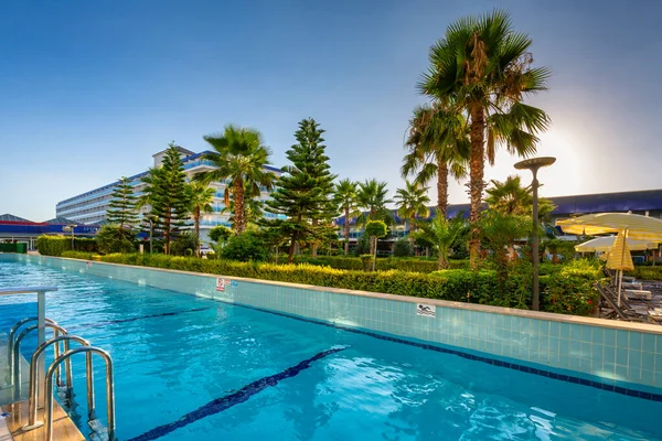 Turker Turkey July 2021 Pool Area Eftalia Marin Hotel Alanya — Stock Photo, Image