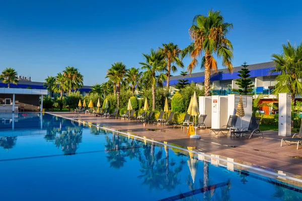 Turker Turkey July 2021 Pool Area Eftalia Marin Hotel Alanya — Stock Photo, Image