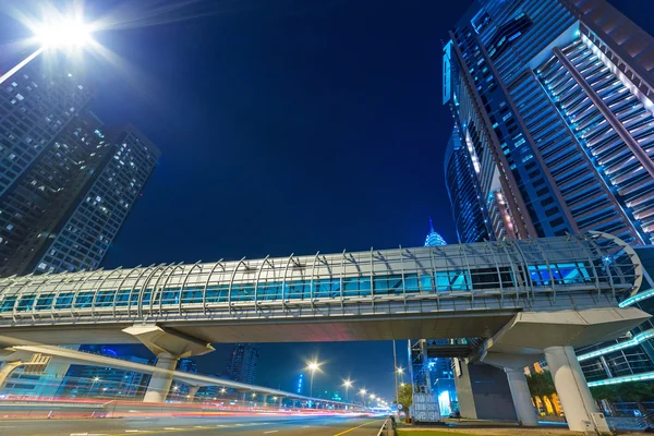 Tunnel der U-Bahn-Station in Dubai Internet-Stadt, uae — Stockfoto