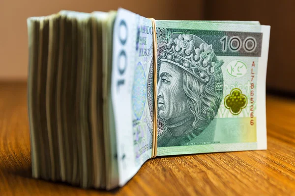 Polnische Zloty-Banknoten — Stockfoto