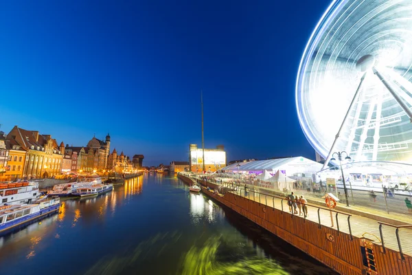 Ruské kolo v centru města Gdaňsk — Stock fotografie