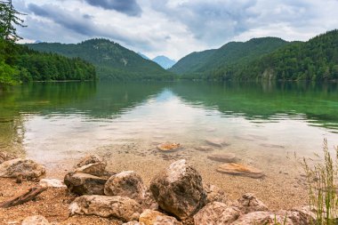 Mała dziewczynka, która jest odgryza kawałek z zielonym jabłkiem