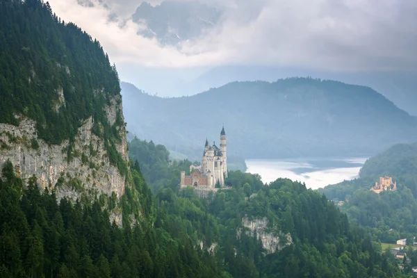 Neuschwanstein Castle in the Bavarian Alps Stock Image