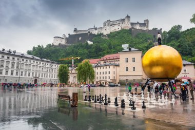 Avusturya 'nın Salzburg kentindeki Hohensalzburg Şatosu