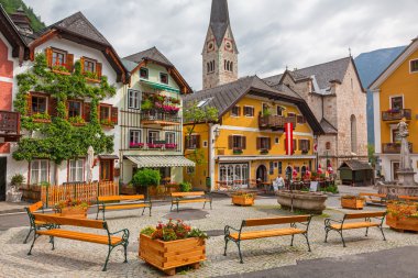 Kent Meydanı şehrin hallstatt, Avusturya