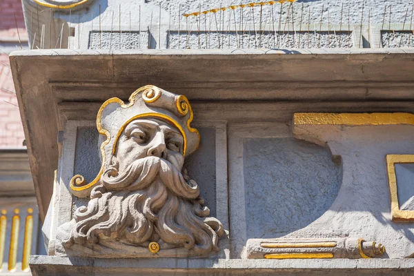 Arhitectură relief în orașul vechi din Gdansk — Fotografie, imagine de stoc