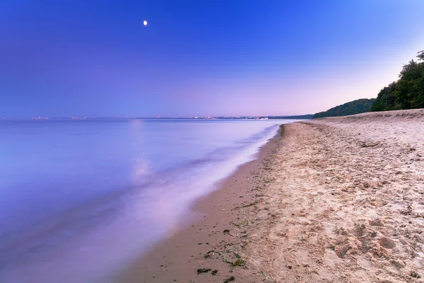 Vollmond an der Ostsee — Stockfoto