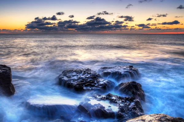 Atlantský oceán při západu slunce — Stock fotografie