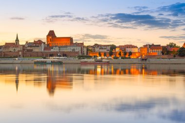 Torun old town adlı günbatımı, Polonya