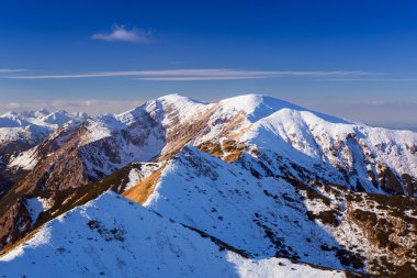 Karlı kış zamanında, Polonya Tatra Dağları