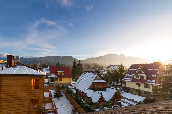 Zakopane w Tatry w okresie zimowym — Zdjęcie stockowe