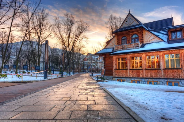 Zakopane in Tatra bergen winter tijde — Stockfoto