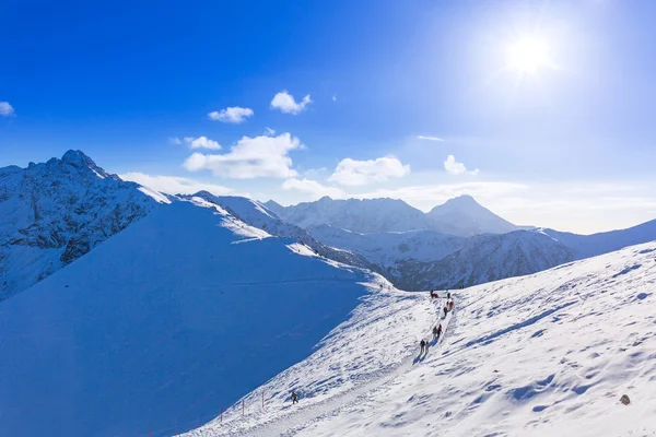 Montañas Tatra en invierno nevado, Polonia —  Fotos de Stock