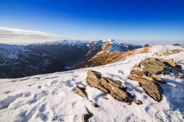 Karlı kış zamanında, Polonya Tatra Dağları — Stok fotoğraf
