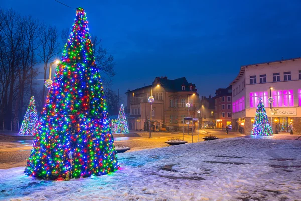 Juldekoration på gatan i Zakopane — Stockfoto