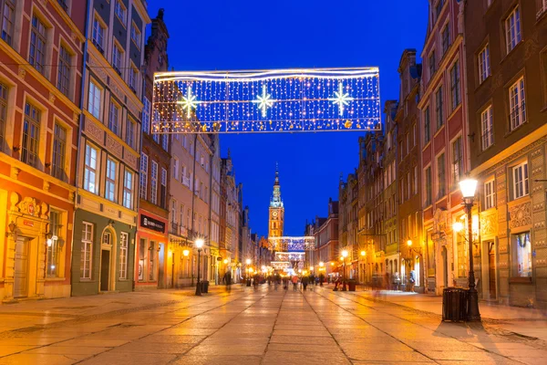 Historiskt stadshus på gamla stan i Gdansk, Polen — Stockfoto