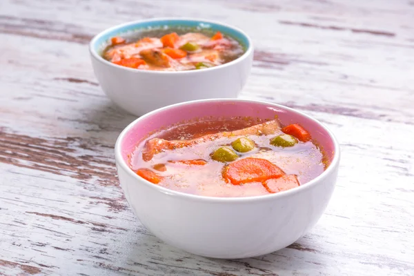 Salmon aspic with vegetables — Stock Photo, Image