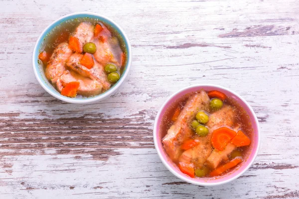 Salmón aspic con verduras — Foto de Stock