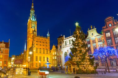 Gdansk eski şehir tarihi Belediye binasına