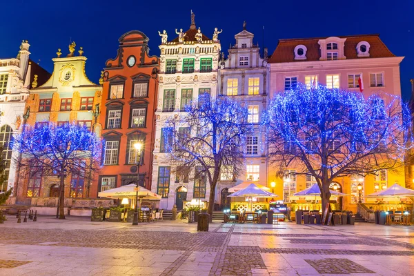 Historická architektura starého města v Gdaňsku — Stock fotografie