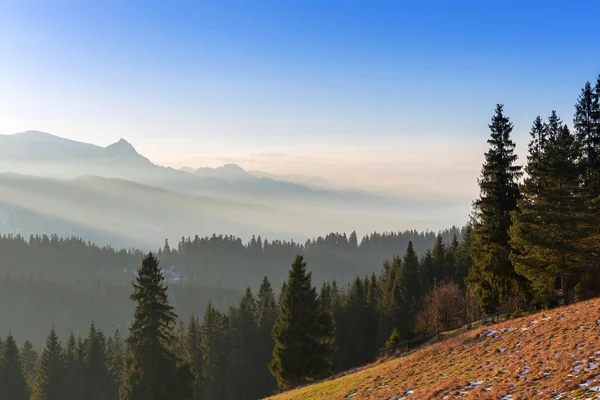 Sonnenuntergang in der Tatra — Stockfoto