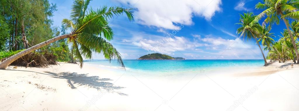 Panorama of the tropical beach