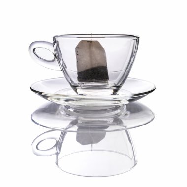 Boş bardak çay poşeti