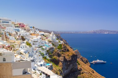 fira Town santorini Adası beyaz mimarisi
