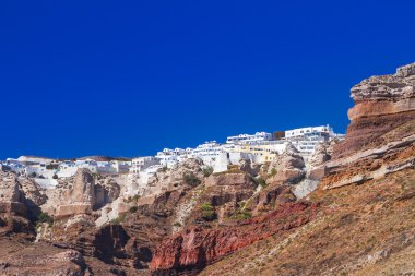 fira Town santorini Adası beyaz mimarisi