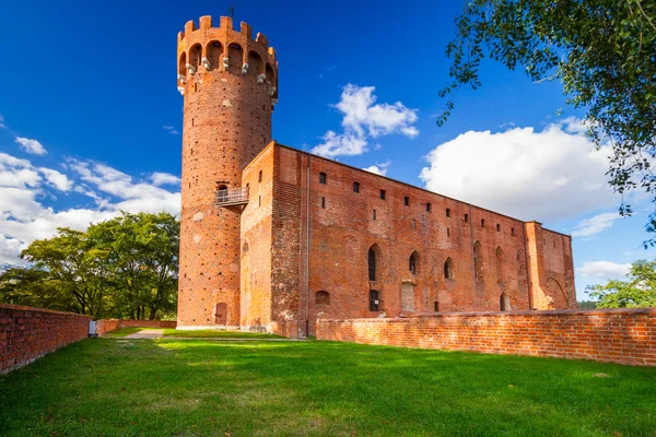 Středověký germánský hrad v swiecie — Stock fotografie