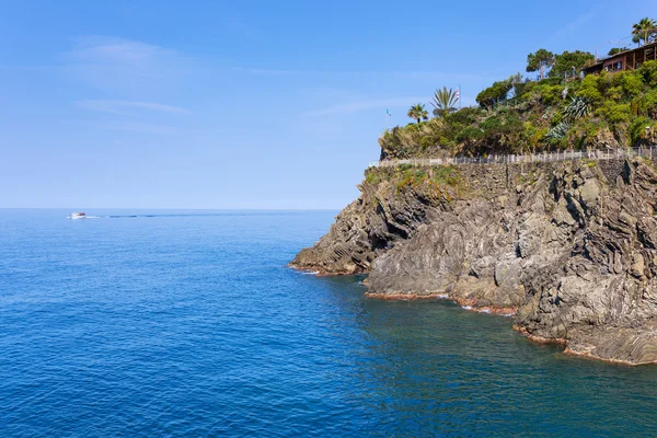 Krásné pobřeží Ligurského moře — Stock fotografie