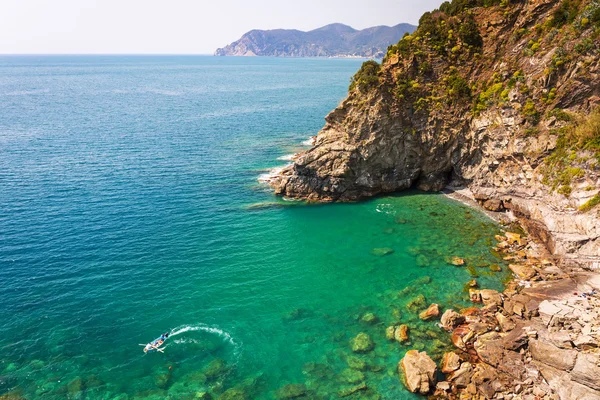 Belle côte de la mer Ligure — Photo