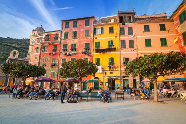 İtalya Vernazza şehrin güzel mimari — Stok fotoğraf