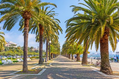 La Spezia, İtalya sokakta Promenade