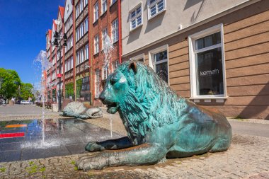 Gdansk, Polonya eski şehrin mimarisi
