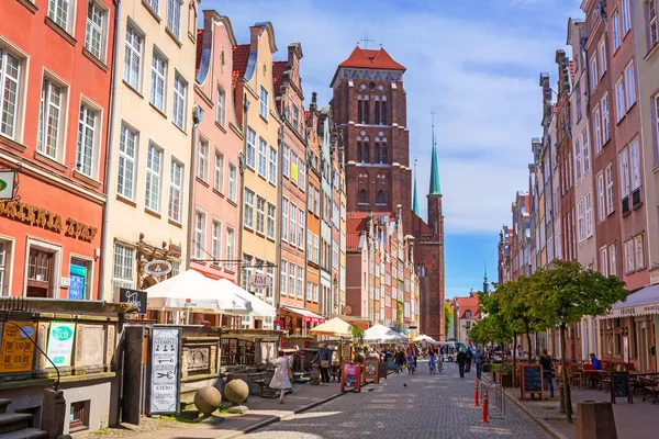 Architektura starego miasta w Gdańsku, Polska — Zdjęcie stockowe