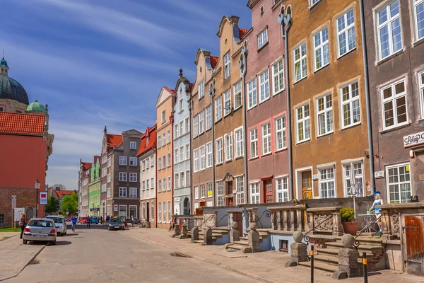 Arquitectura del casco antiguo de Gdansk, Polonia — Foto de Stock